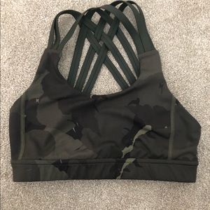 Lulu lemon camo sports bra